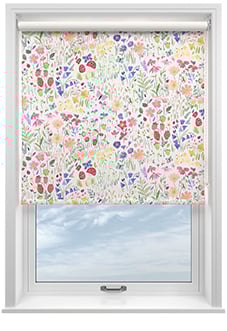 Wee Blue Bell Secret Garden, Rose - Roller Blind